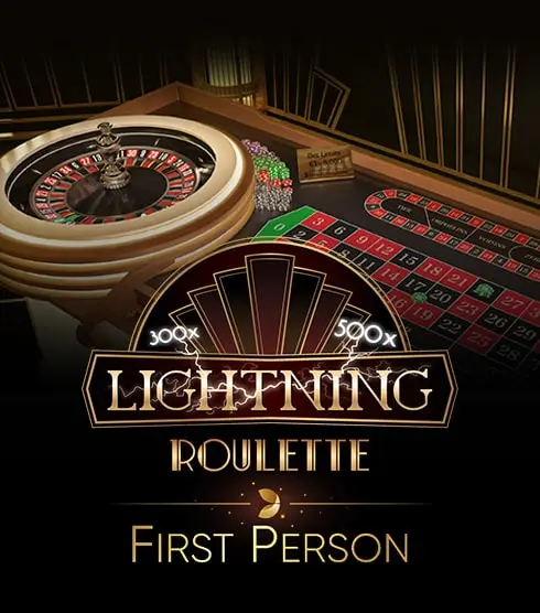 First Person Lightning Roulette logo by Evolution 500 Casino
