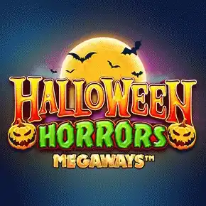 Halloween Horrors Megaways slot logo by Iron Dog Studio at 500 Casino