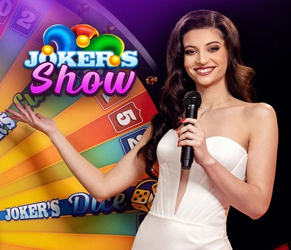 Official Live Dealer logo: Joker’s Show by Skywind Group at 500 Casino