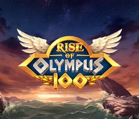 Rise of Olympus 100 logo by Play&#039;n GO at 500 Casino